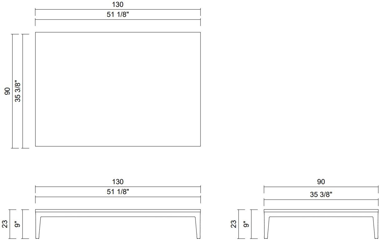 MESA CENTRO 130X90 CM TAMPO MADEIRA CONECTA