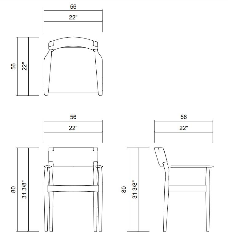 CHAIR WITHOUT ARMS