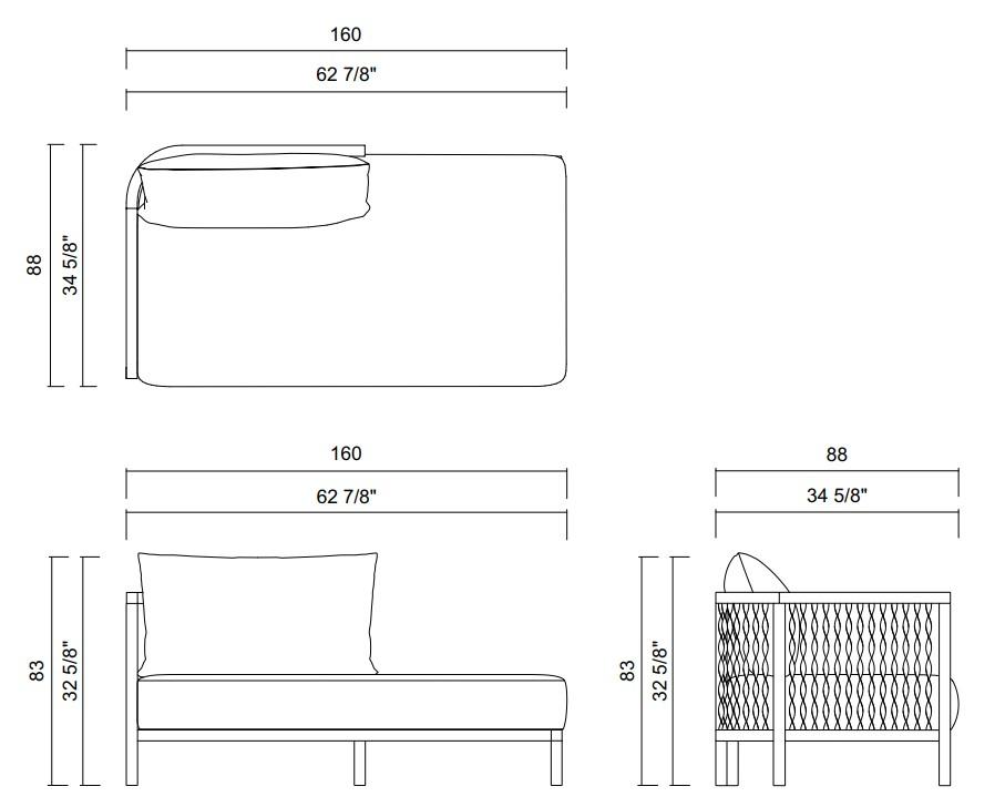 LEFT | RIGHT CHAISE