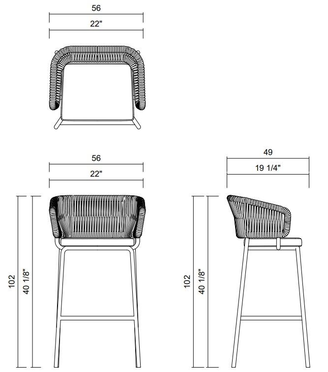 HIGH BARSTOOL