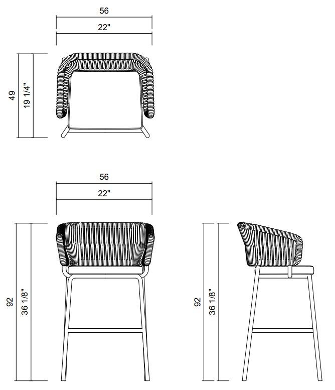 LOW BARSTOOL