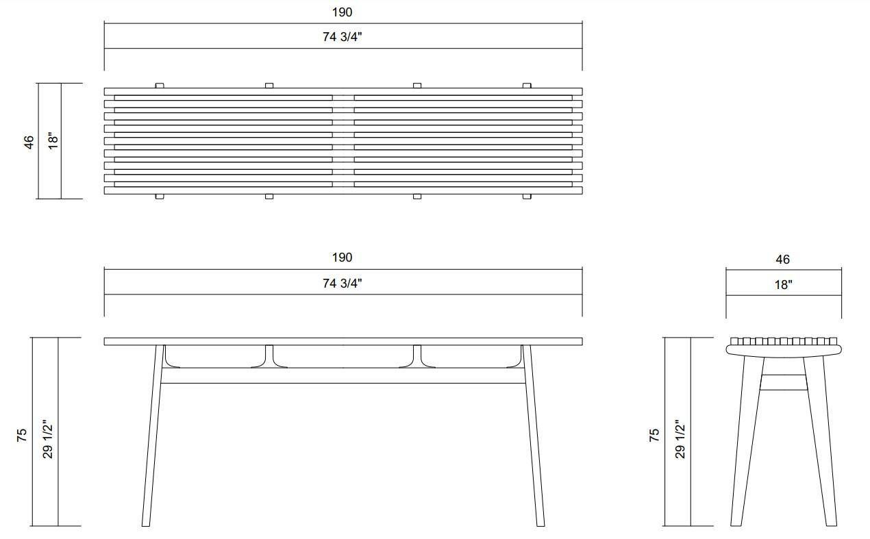 AYTY CONSOLE 74 3/4"