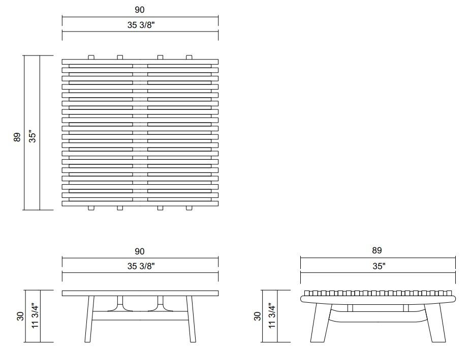 MESA CENTRO 90 X 89 CM AYTY