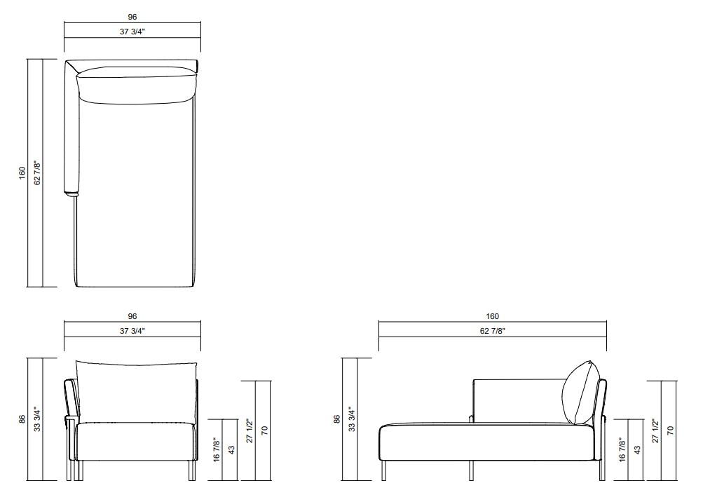 LEFT | RIGHT CHAISE