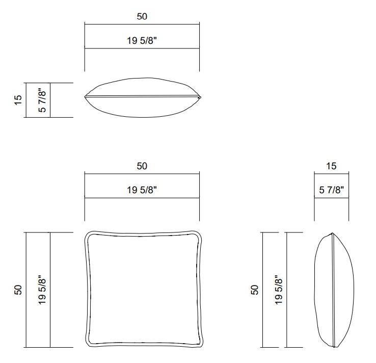 ALMOFADA 50 X 50 CM DEBRUM ARGOS