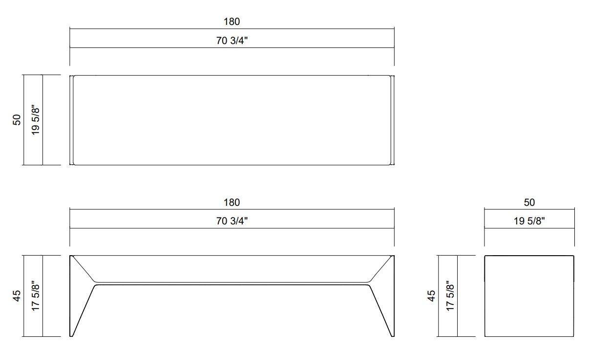 BANCO 180 CM COMPOSE