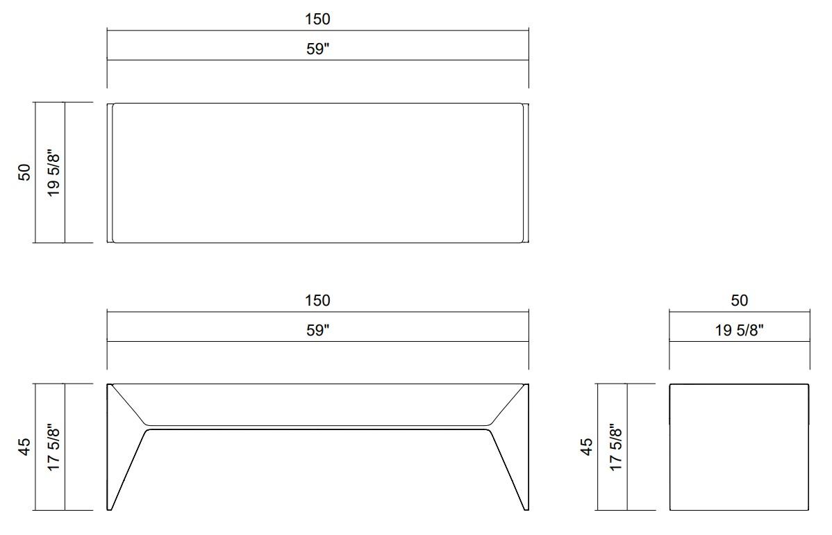 BANCO 150 CM COMPOSE