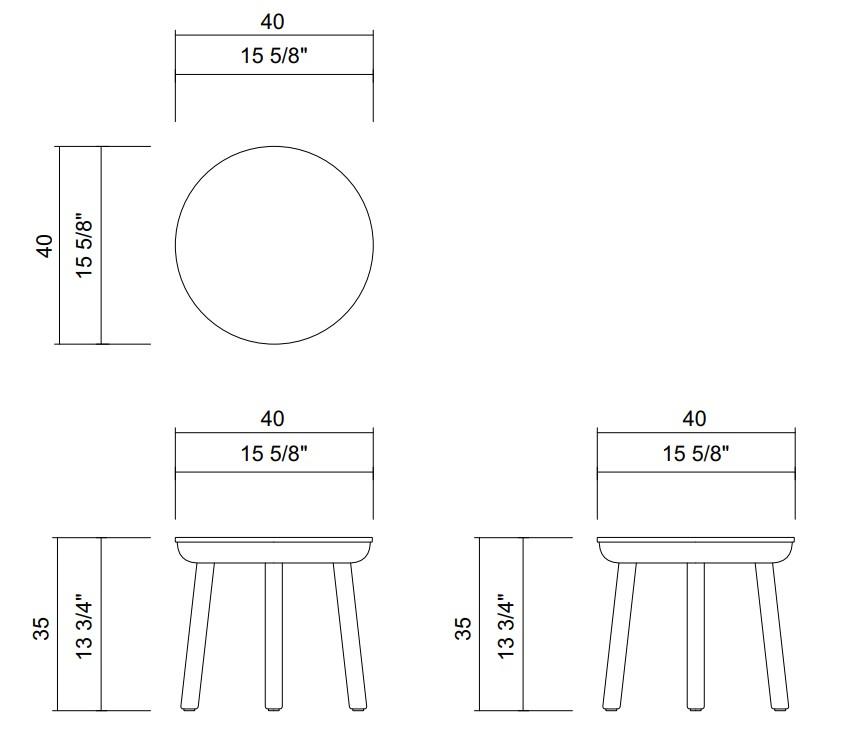 MESA LATERAL H35 CM CARPE DIEM