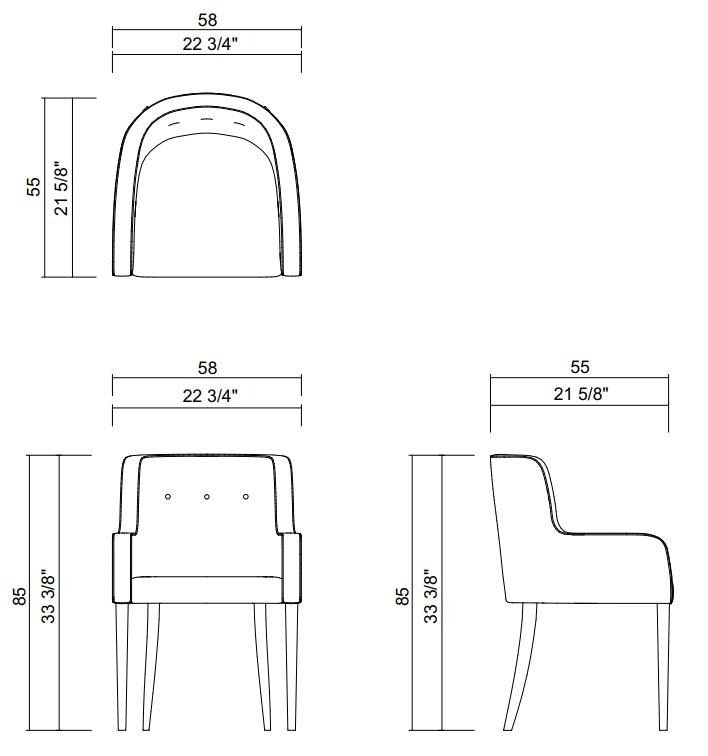 CHAIR WITHOUT ARMS