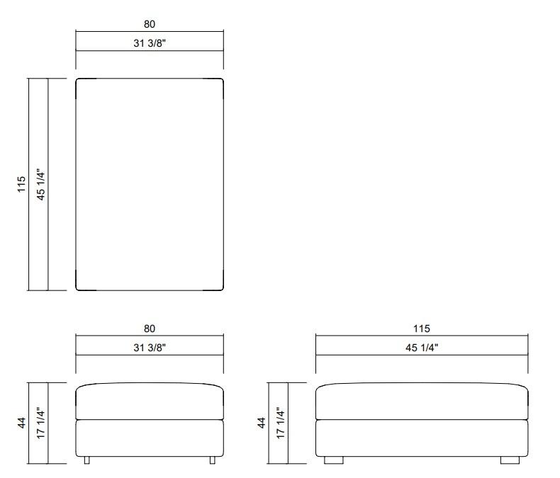 PUFF 80X115 CM AMBROSI