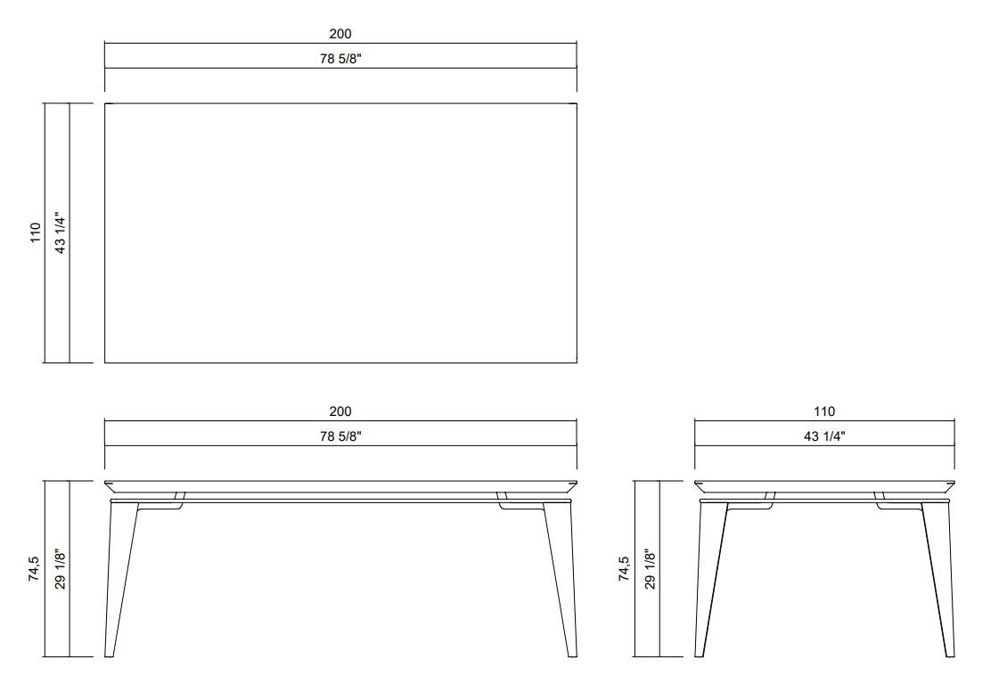 MESA JANTAR 150 X 150 CM ANTARES