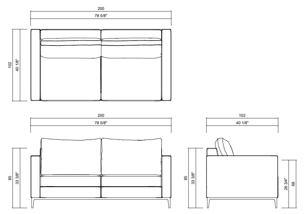 ME SOFA 78 5/8”