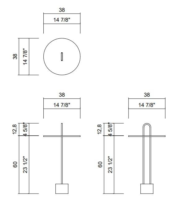 MESA LATERAL H73 CM EROS