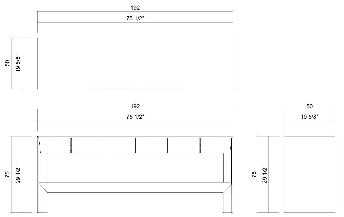 CONSOLA 192 CM EDGE