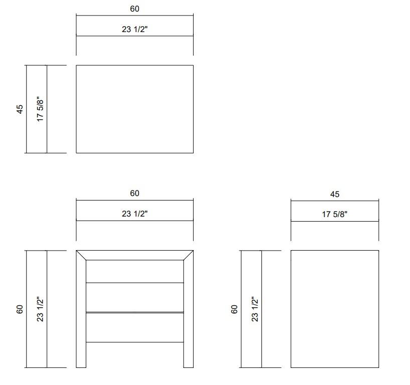 MESA CABECEIRA 60 CM DESK