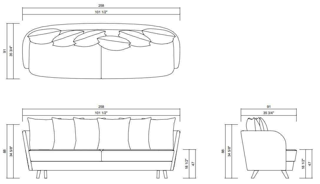 RONDA SOFA 101 1/2"