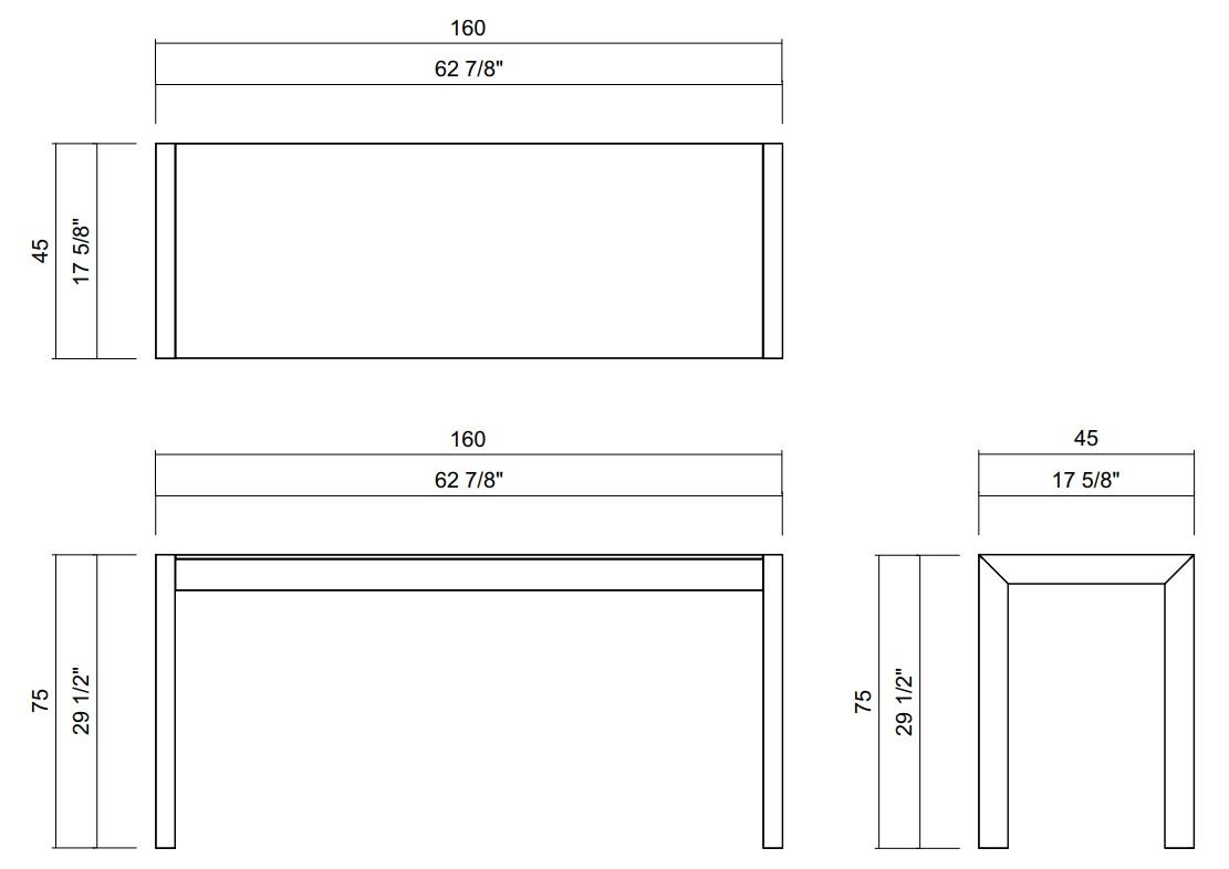 CONSOLA 160 CM SAVOY