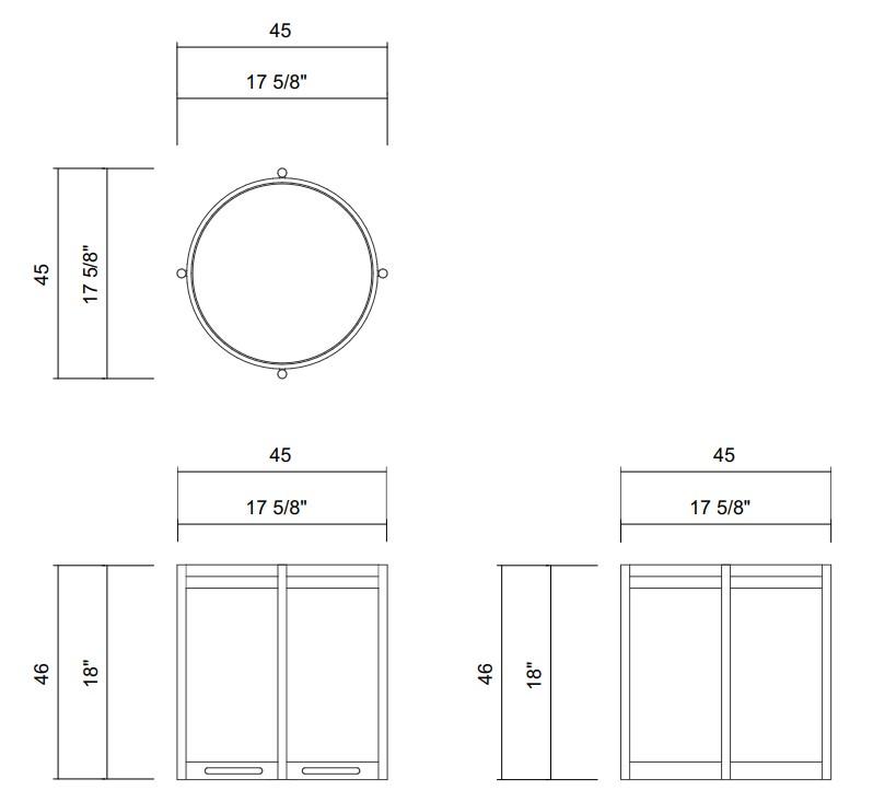 MESA LATERAL D45 CM SOIE