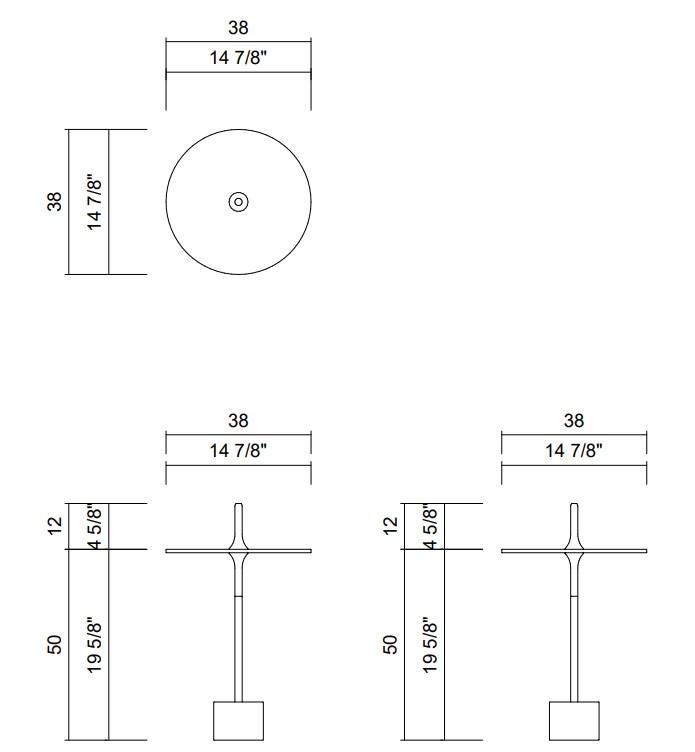 MESA LATERAL H62 CM NIX