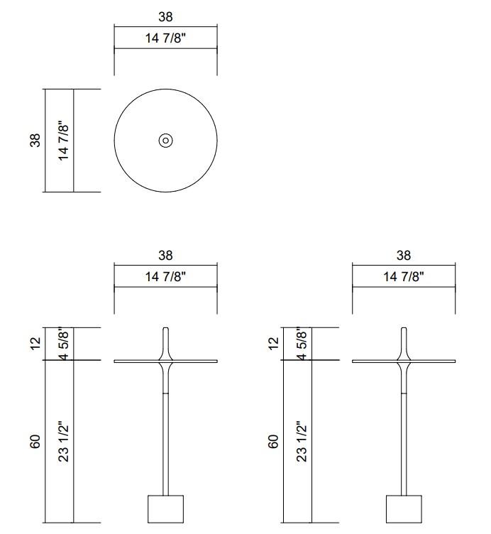 MESA LATERAL H72 CM NIX