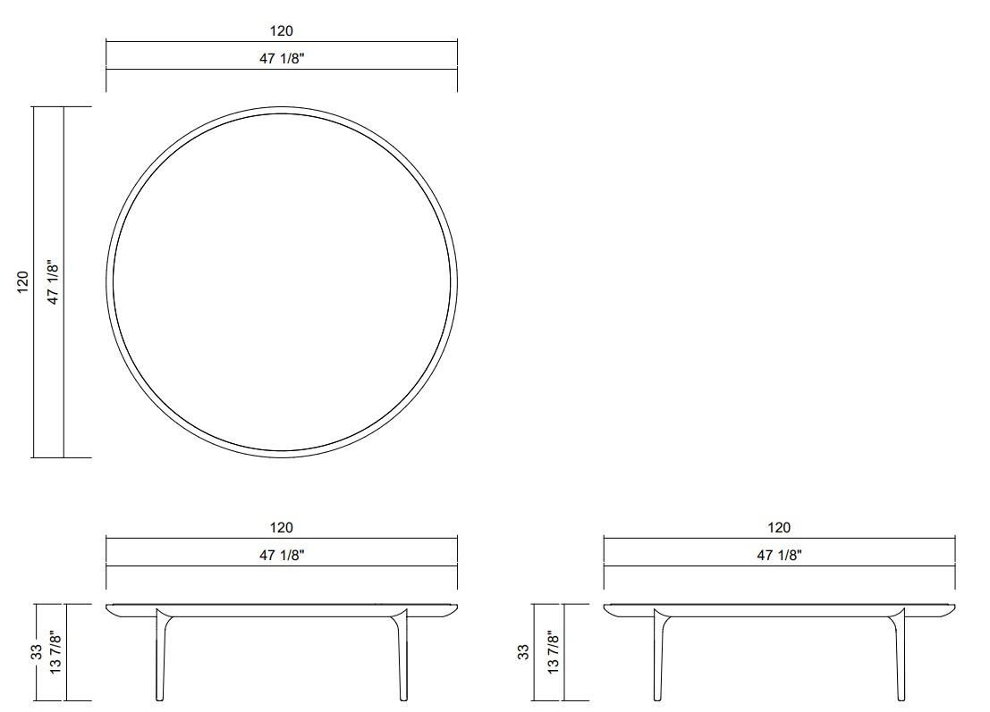 MESA CENTRO 120 CM MOGANO