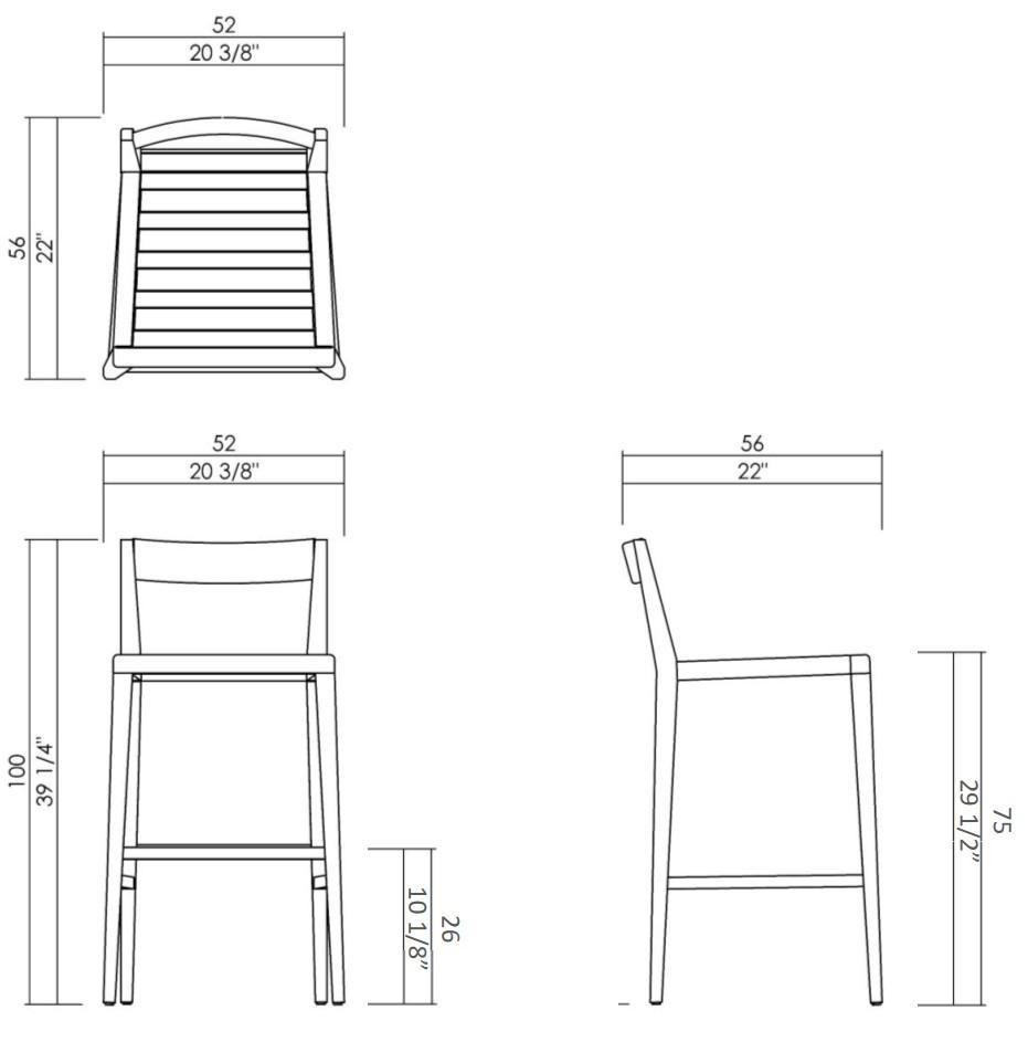 HIGH BARSTOOL