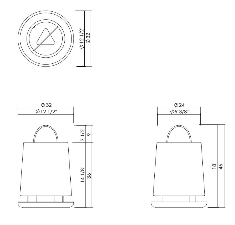 LÚMEN LANTERN D12 1/2"