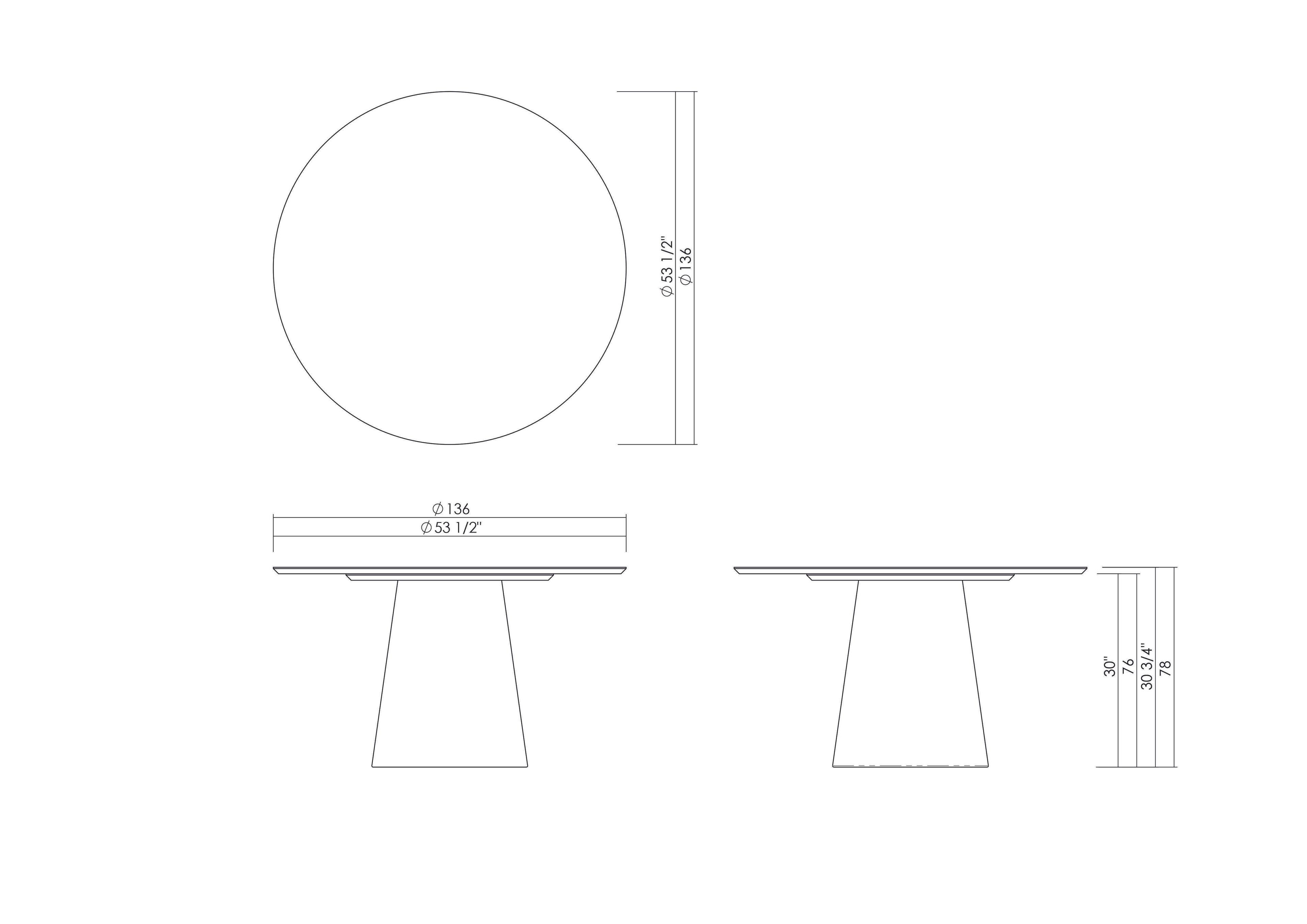 CONO 136CM DINING TABLE