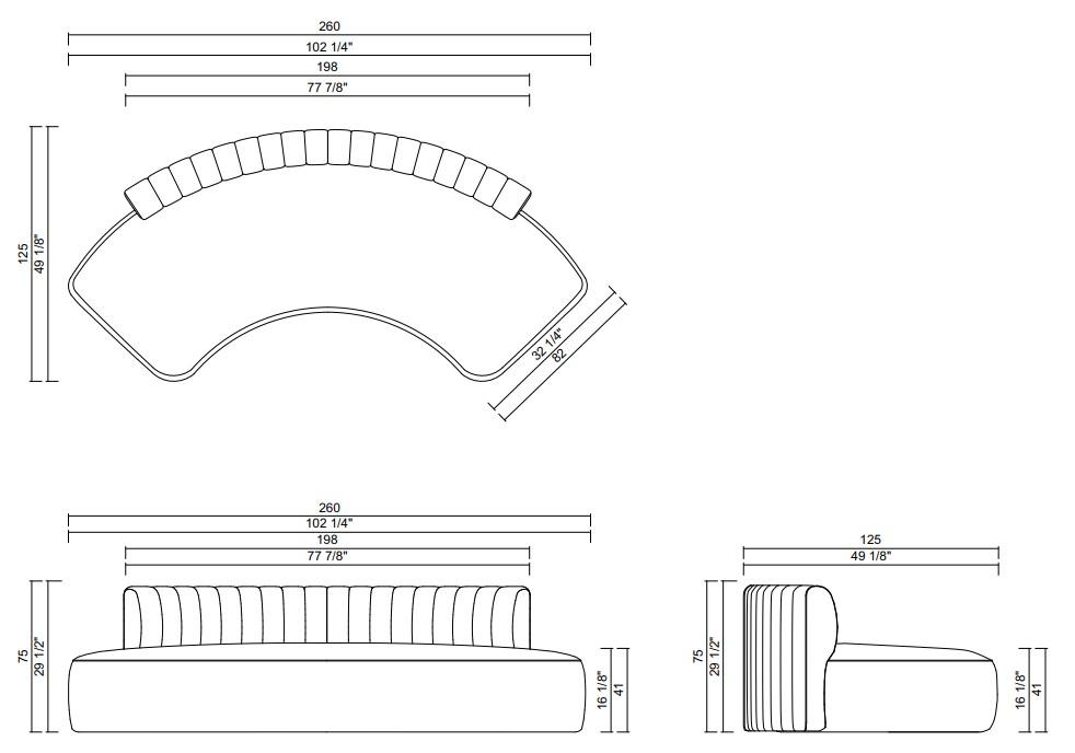 SOFA 260 COM COM DETALHE OMNI