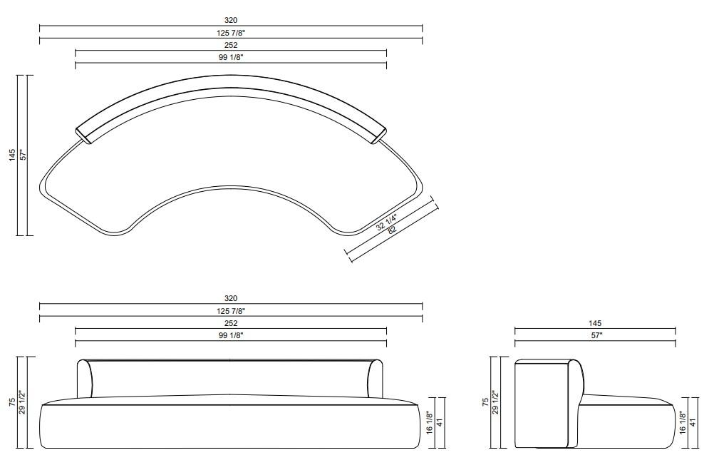 SOFA 320 CM OMNI