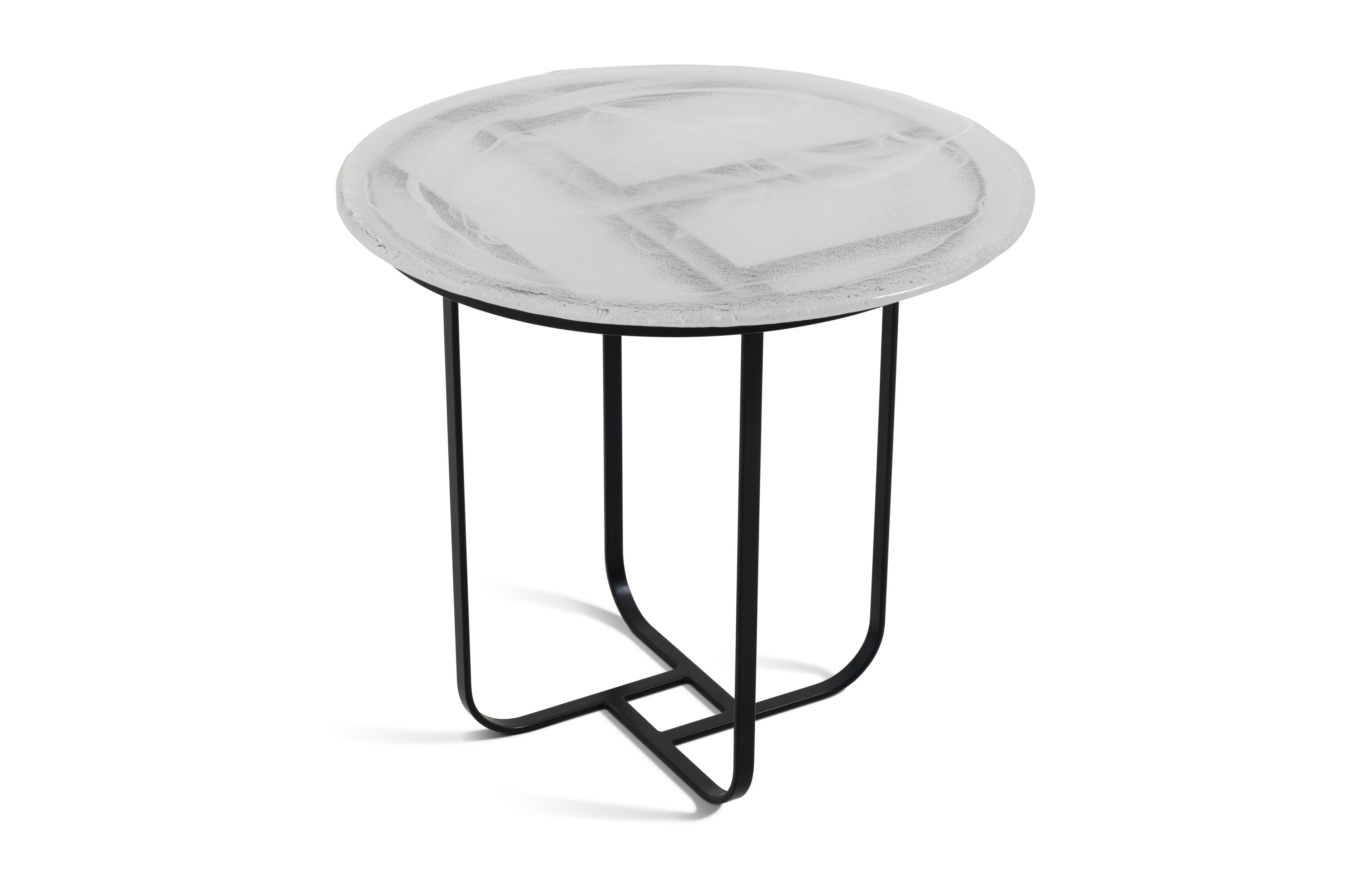 IRIS GLASS SIDE TABLE