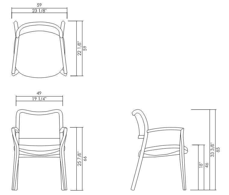 CHAIR WITHOUT ARMS