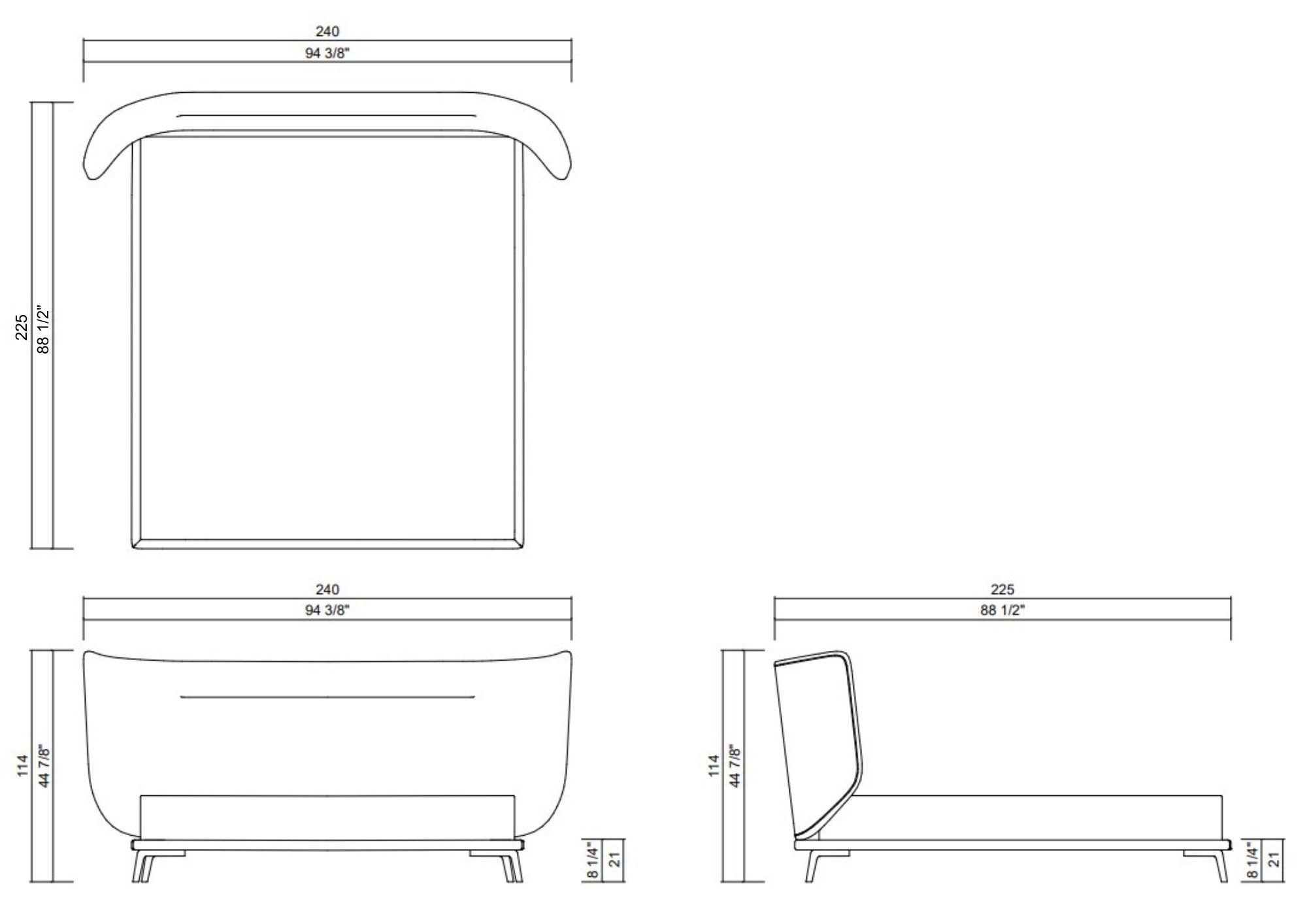 AURA BED - MATTRESS 70" X 77 7/8"