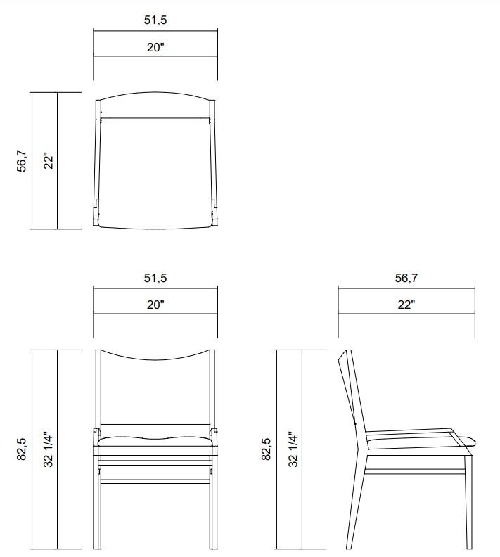 CHAIR WITHOUT ARMS