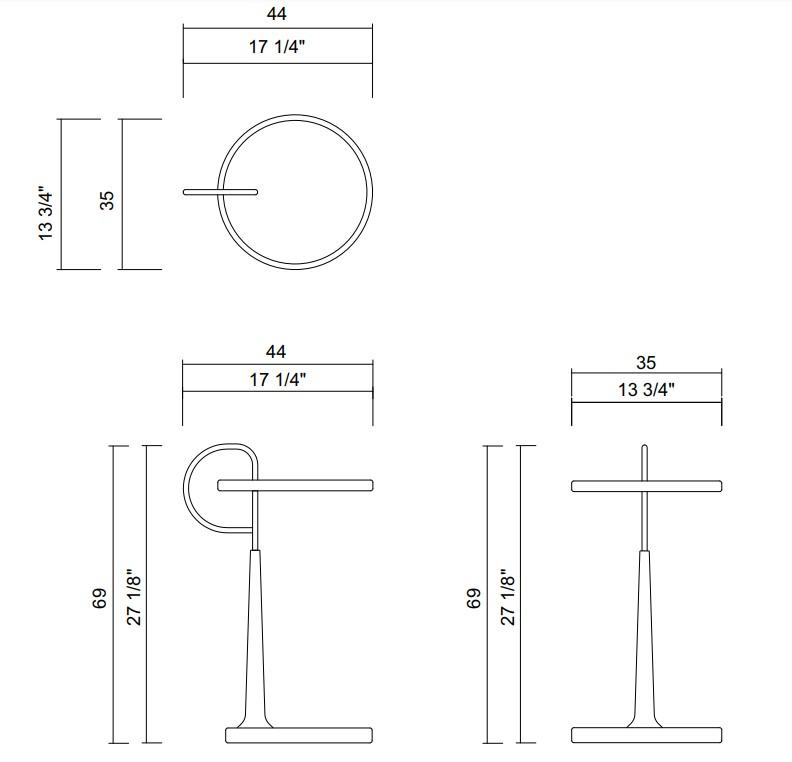 MÍNINA SIDE TABLE WOOD TOP