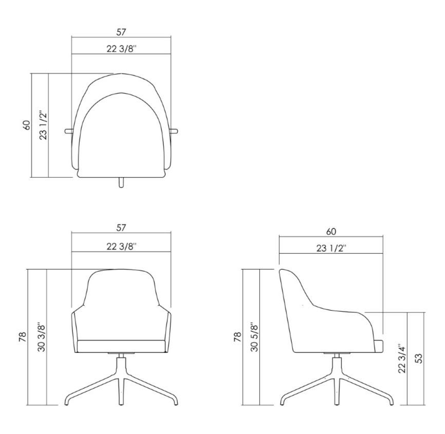 CHAIR WITHOUT CASTERS
