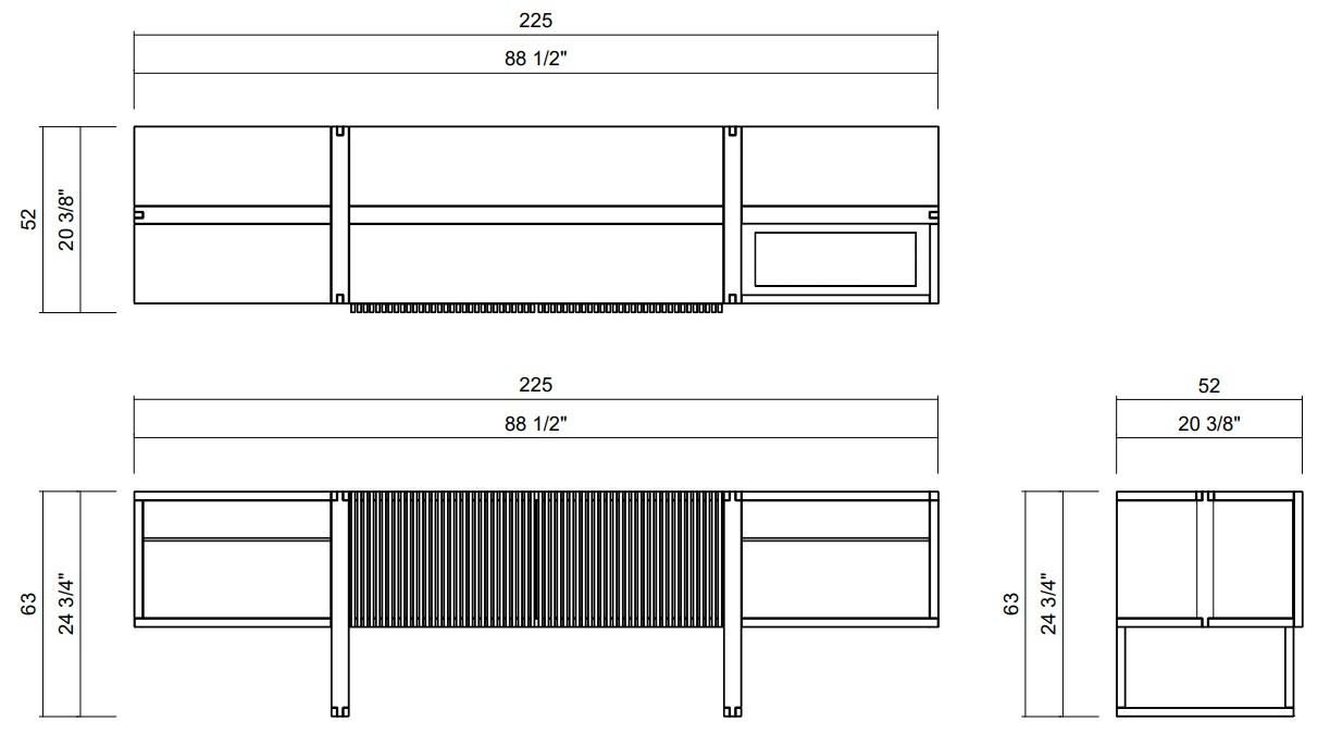 PARALELA 2 DOORS 2 NICHES HOME THEATER